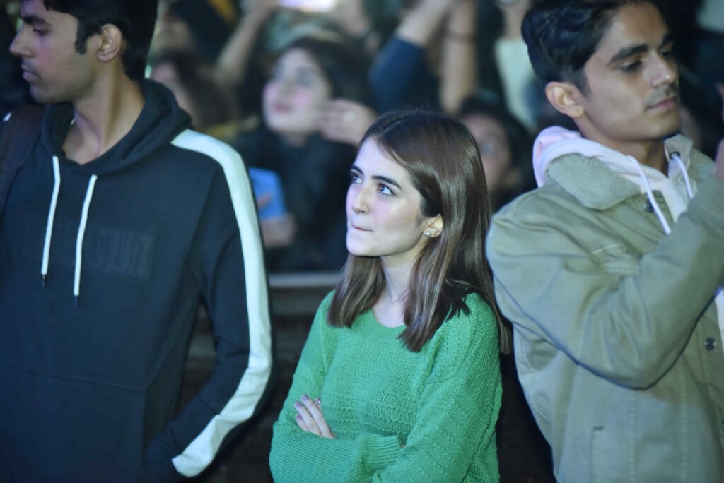 Guests watching a Circle Club live event