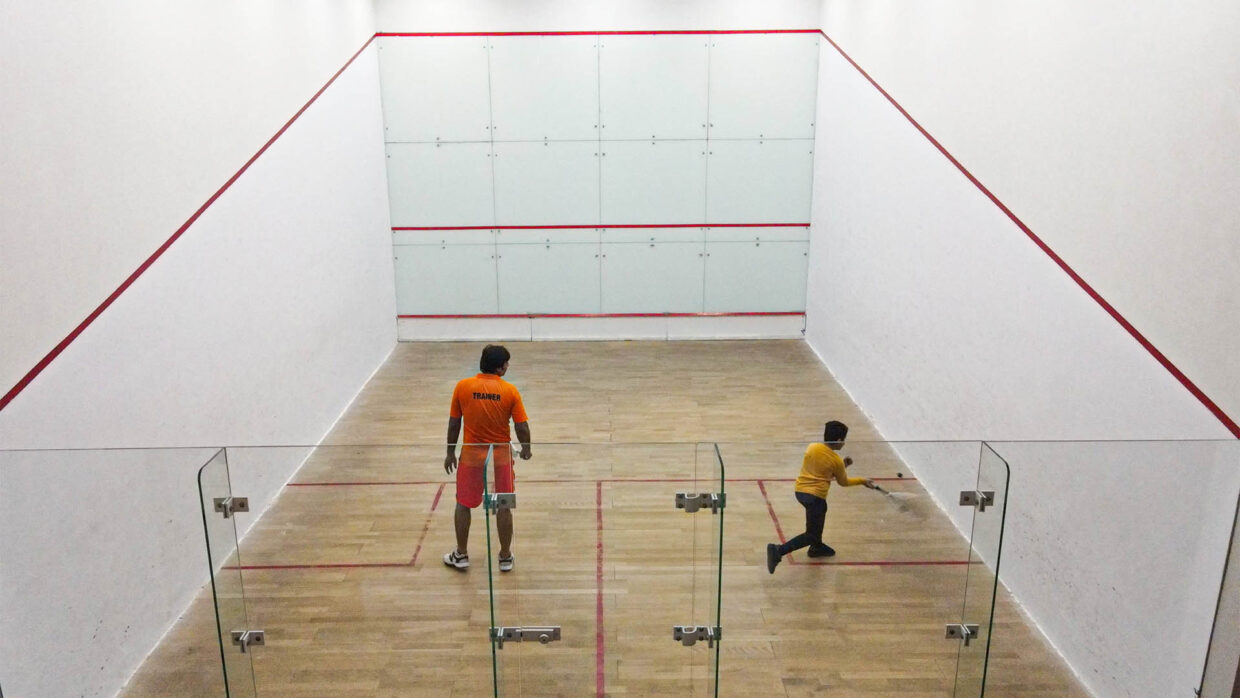 Squash court at Circle Club